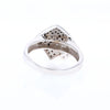 Double Pavé Black and White Diamond Ring