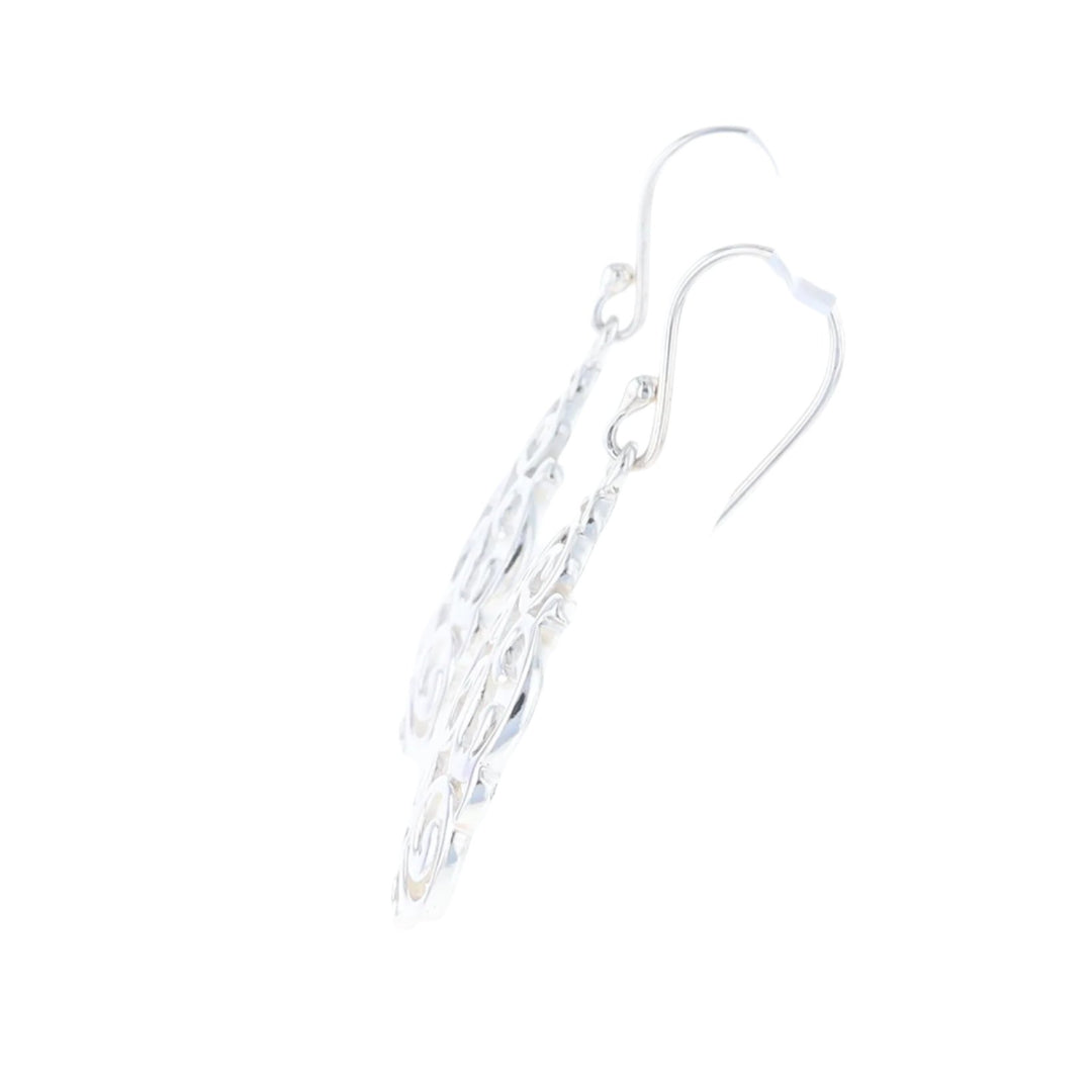 Drop Dangle Swirl Fishhook Earrings