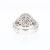 Green Diamond Braided Cluster Ring