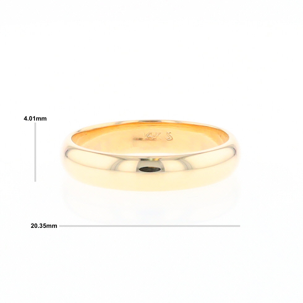 High Polished Comfort Fit Wedding Band