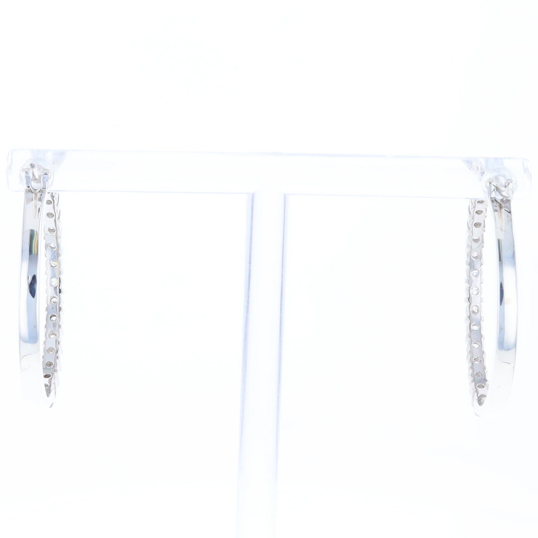 Cubic Zirconia Hoop Earrings