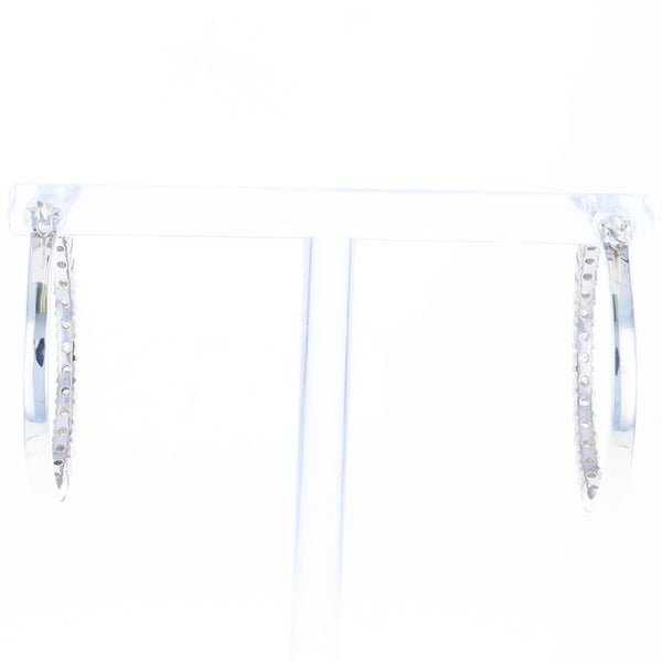 Cubic Zirconia Hoop Earrings