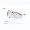 Champaign Diamond Square Braided Cluster Band