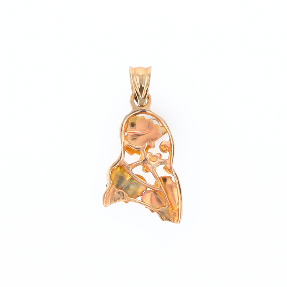 Black Hills Gold Three Leaf Pendant