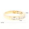 Channel Set Diamond Wedding Band in 14K Gold