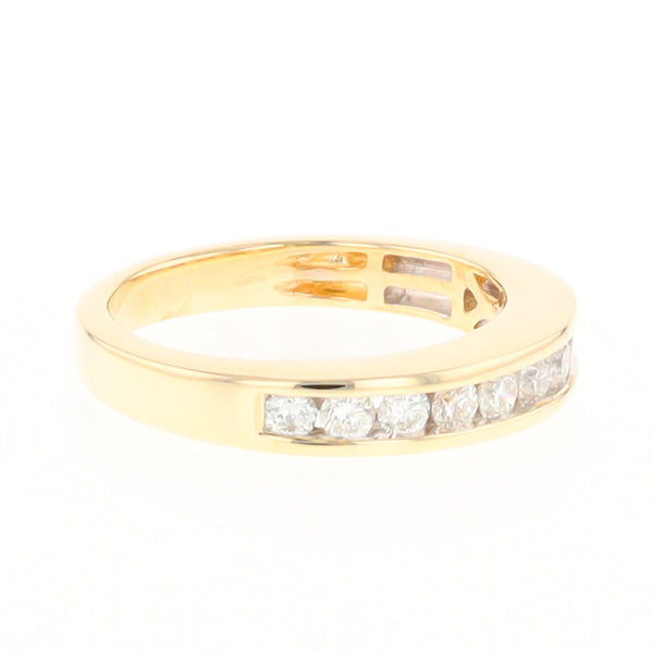 Channel Set Diamond Wedding Band in 14K Gold