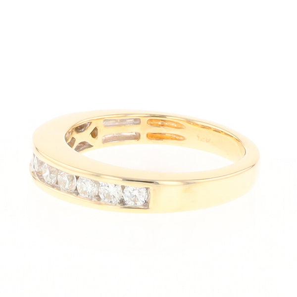 Channel Set Diamond Wedding Band in 14K Gold