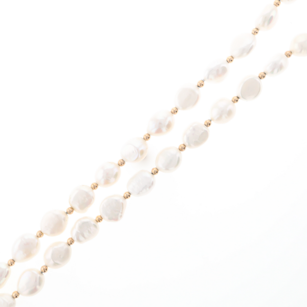 Double Strand Baroque Pearl Necklace