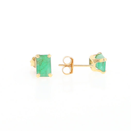 Emerald Stud Earrings