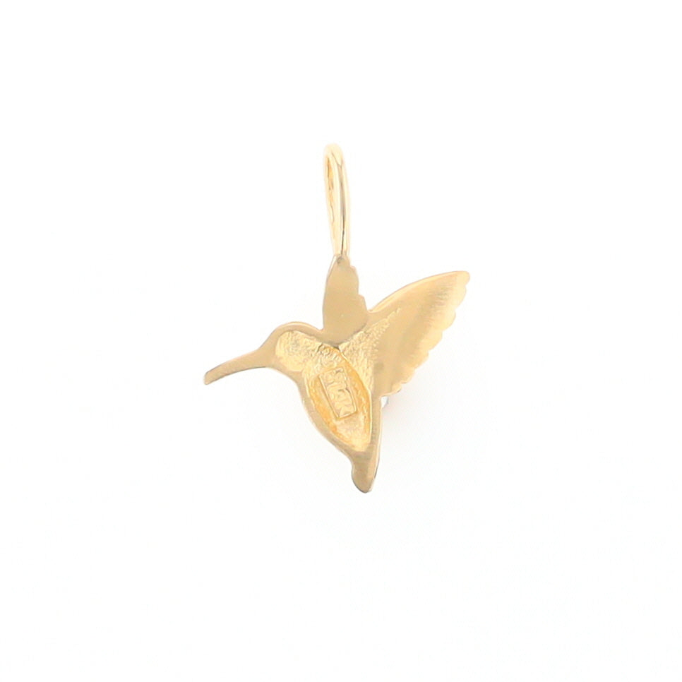 Gold Hummingbird Charm