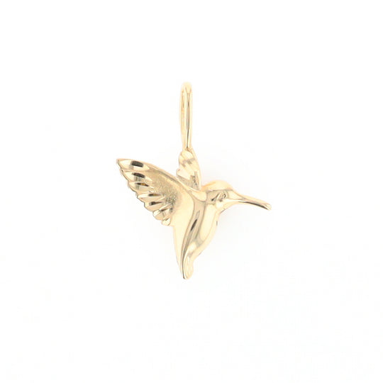 Gold Hummingbird Charm