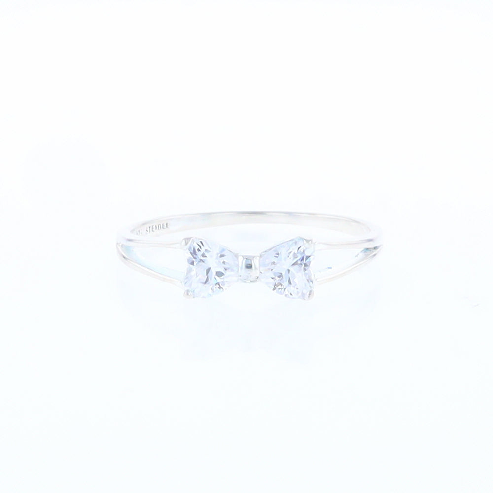 Cubic Zirconia Bow Tie Ring