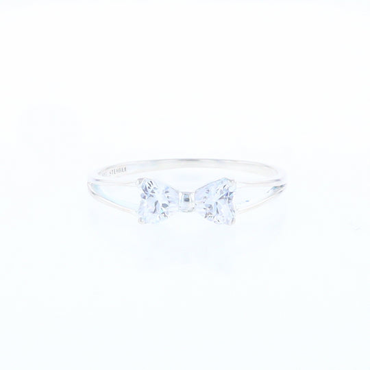 Cubic Zirconia Bow Tie Ring