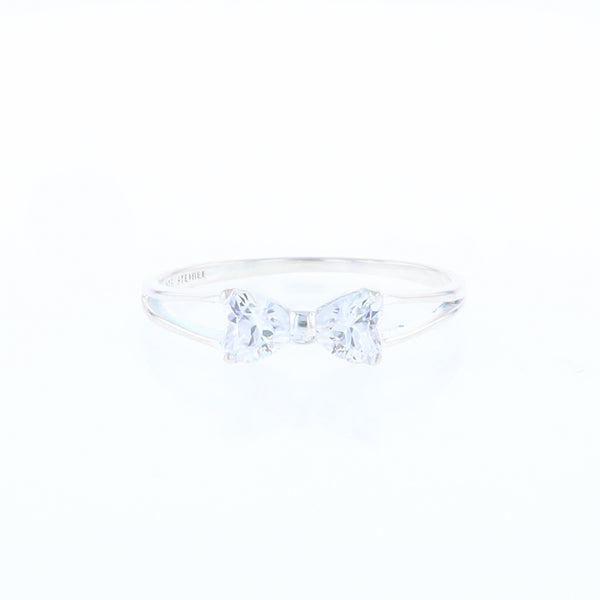 Cubic Zirconia Bow Tie Ring