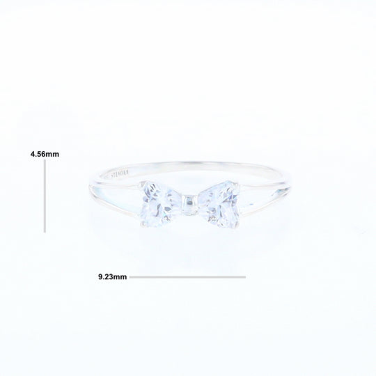 Cubic Zirconia Bow Tie Ring