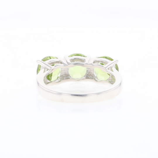 Triple Peridot Ring