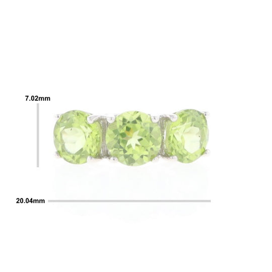 Triple Peridot Ring
