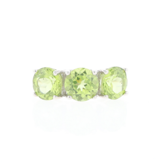 Triple Peridot Ring