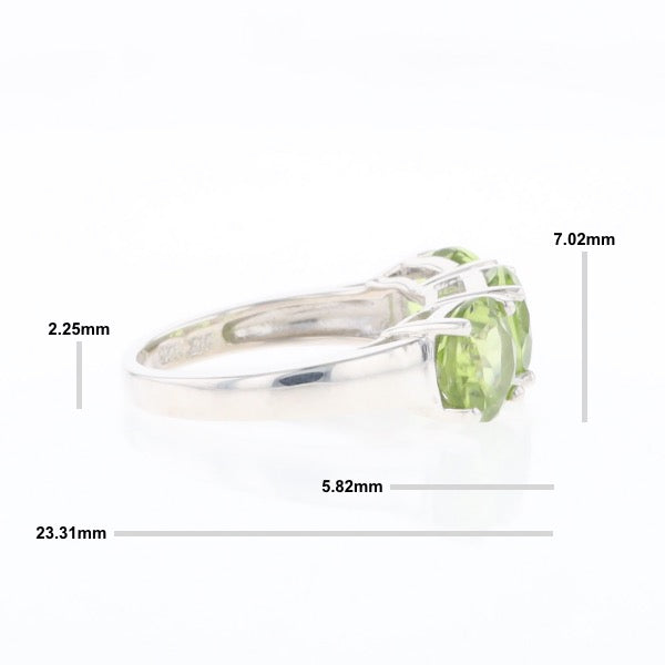 Triple Peridot Ring