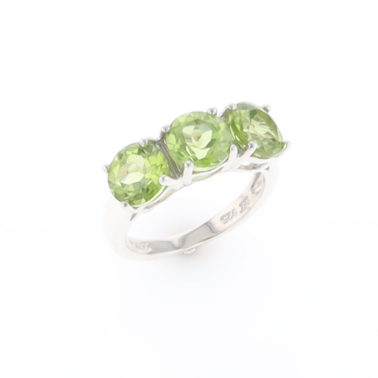 Triple Peridot Ring