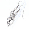 Silver Kokopelli Dangle Earrings