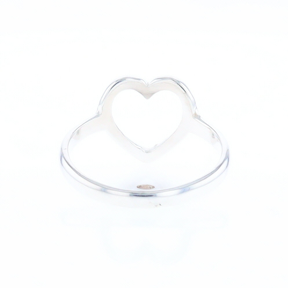 Sterling Silver Open Heart Ring