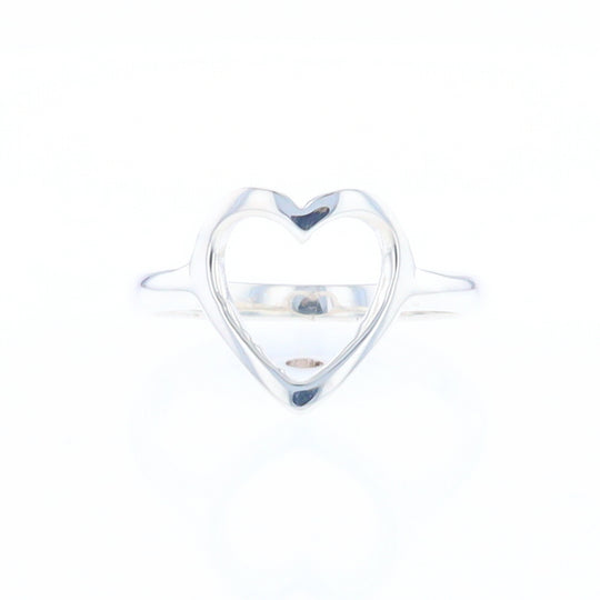 Sterling Silver Open Heart Ring