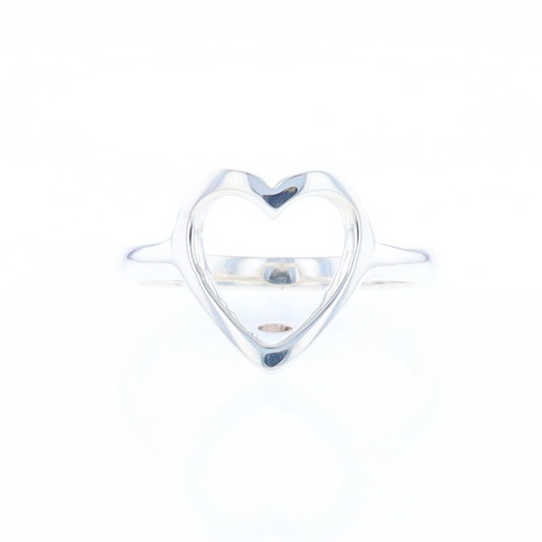 Sterling Silver Open Heart Ring