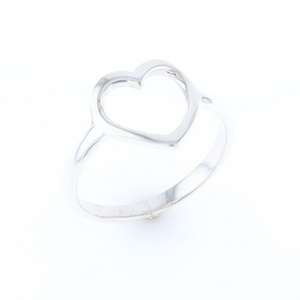 Sterling Silver Open Heart Ring