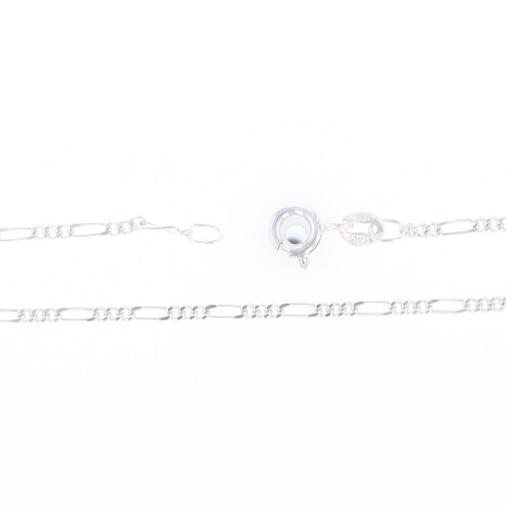 Sterling Silver 1.7mm 4.1 Grams Figaro Chain 18 Inches