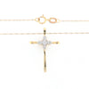 Illusion Cluster Cross Necklace