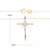 Illusion Cluster Cross Necklace