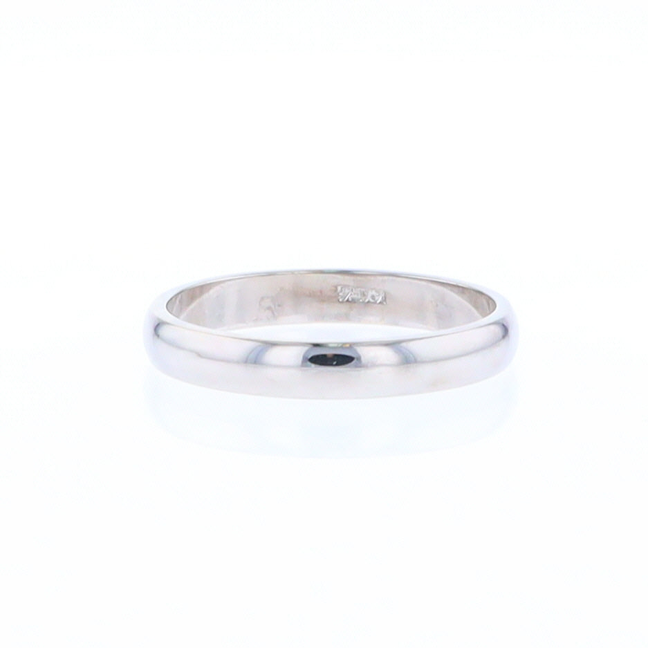 Standard Fit White Gold Wedding Band