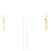 Gold Hollow Tube Hoop Earrings