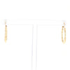 Gold Hollow Tube Hoop Earrings