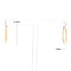 Gold Hollow Tube Hoop Earrings