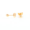 Gold Ball Stud Earrings