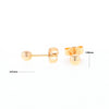 Gold Ball Stud Earrings