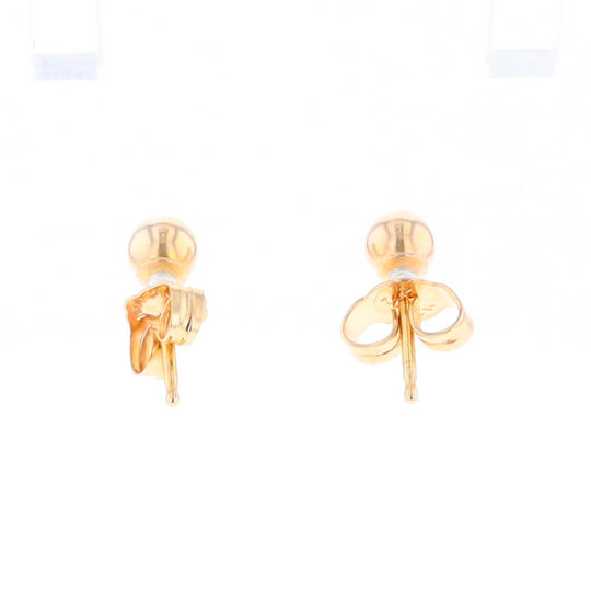 Gold Ball Stud Earrings