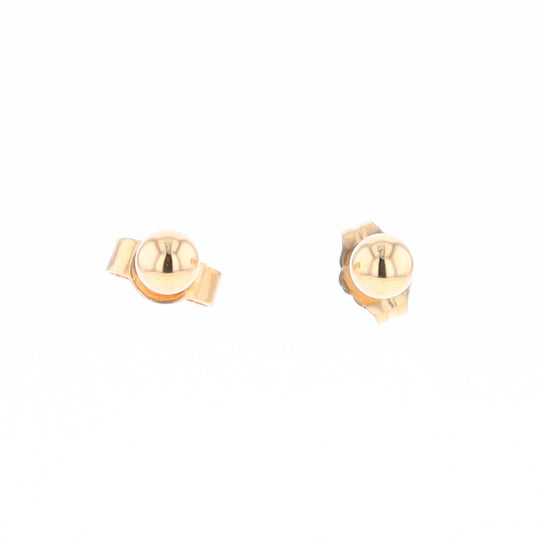 Gold Ball Stud Earrings