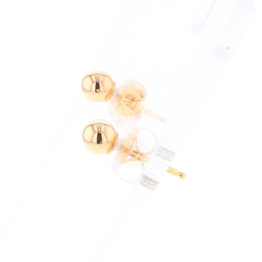 Gold Ball Stud Earrings