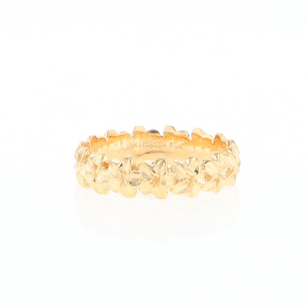 Gold Flower Eternity Ring