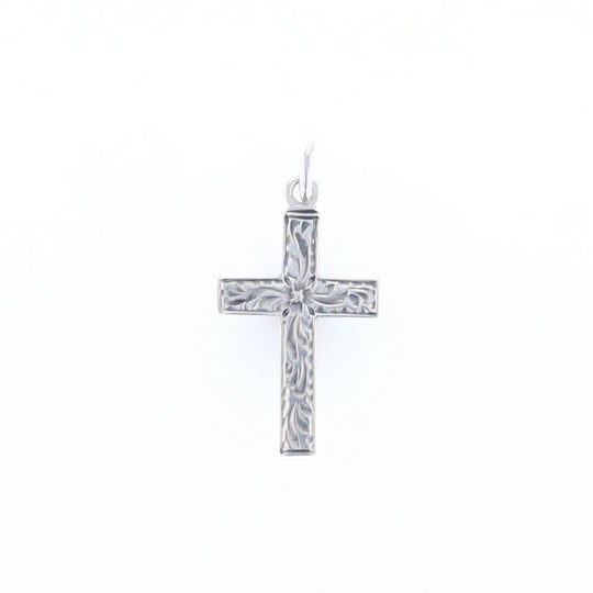 Floral Vine Cross Pendant