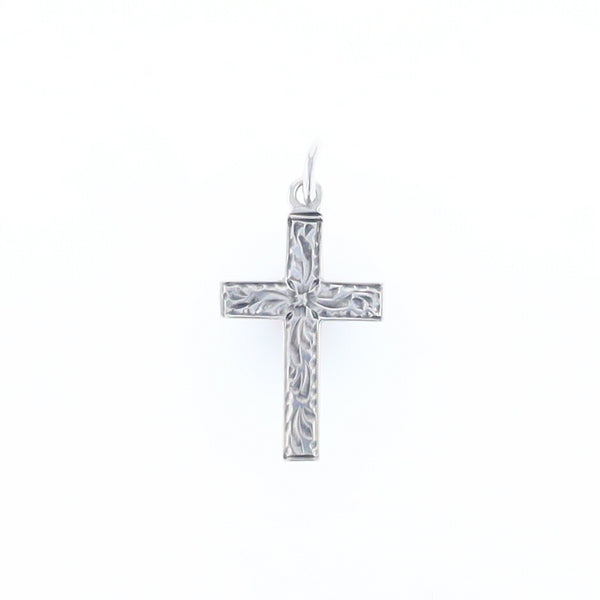 Floral Vine Cross Pendant