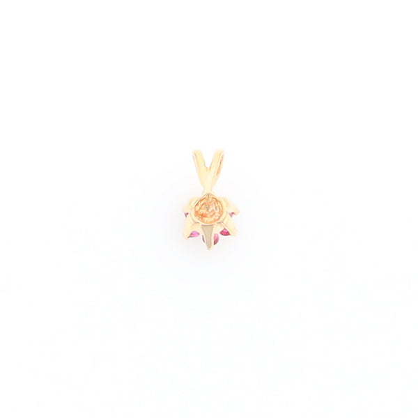 Ruby Flower Pendant