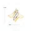 Diamond Waterfall Bypass Ring