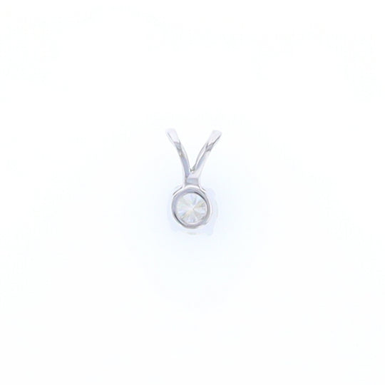 White Gold Solitaire Diamond Pendant