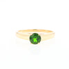 Chrome Diopside Solitaire Ring