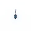 White Gold Sapphire & Diamond Pendant