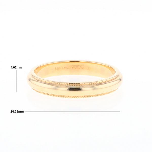 Milgrain Standard Fit Wedding Band